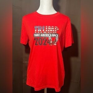 NWT Trump take American back 2024 with eagle on women’s red top